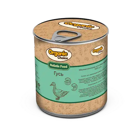 Купить organic Сhoice консервы 100 % гусь для собак